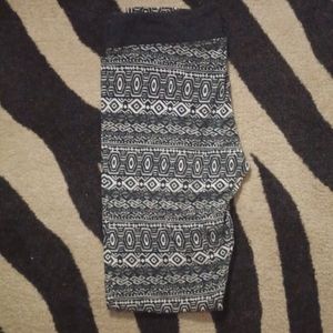 Black and  White Leggings